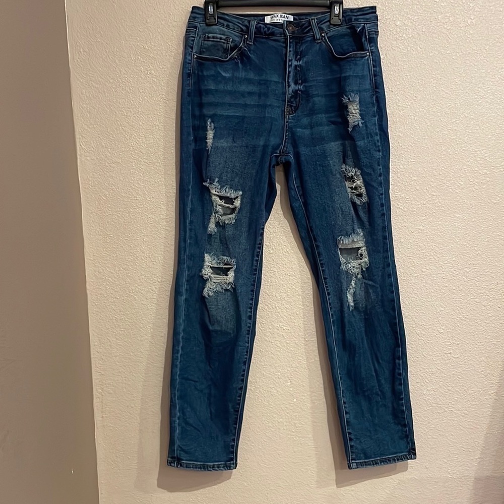 WAX JEANS STRAIGHT LEG Y2K style size 13 juniors - Picture 3 of 8